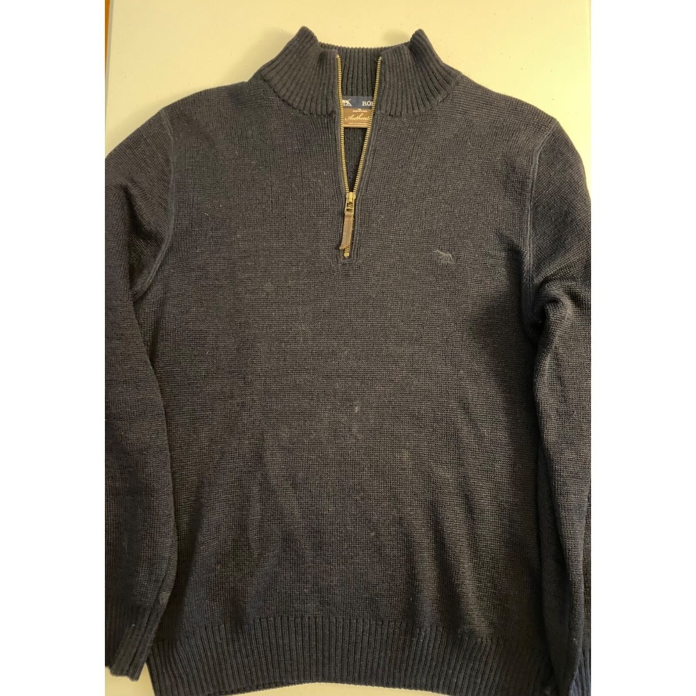 Rodd & Gunn Merino Wool Quarter-Zip Pullover Sweater Mens M Hiking Trail Outdoor